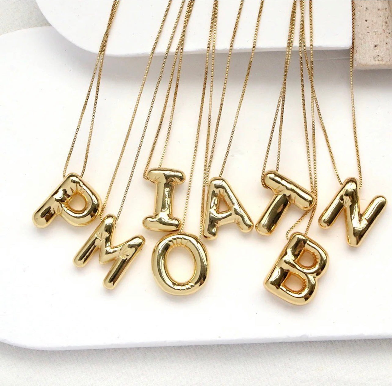 Chunky Initials Necklace