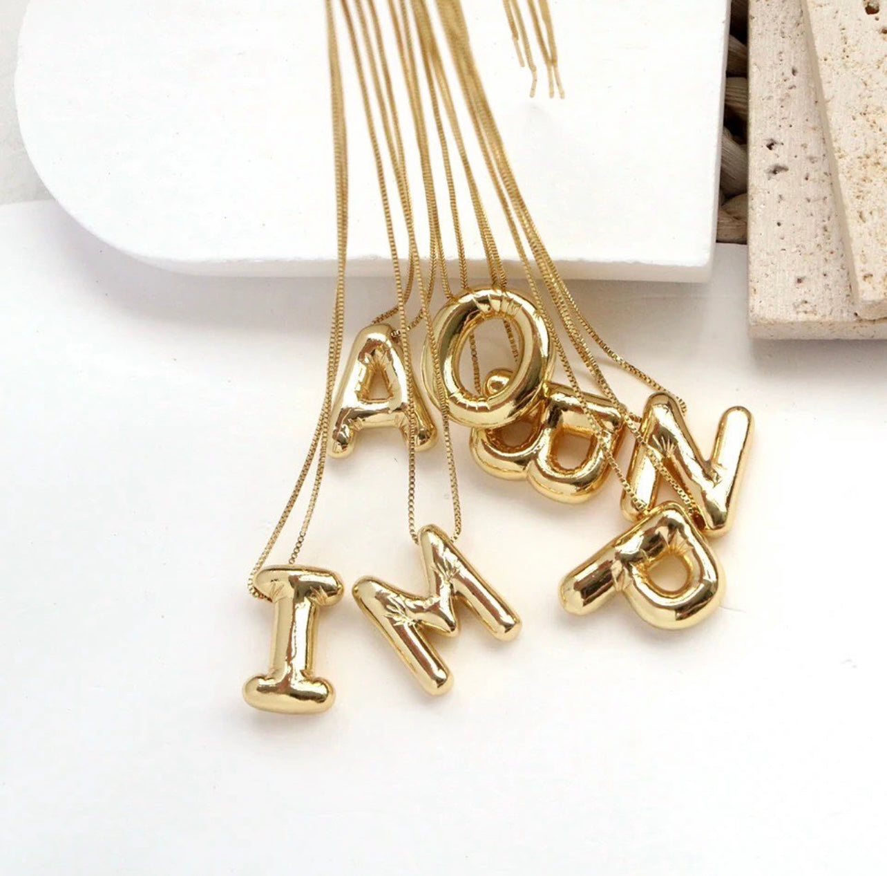 Chunky Initials Necklace