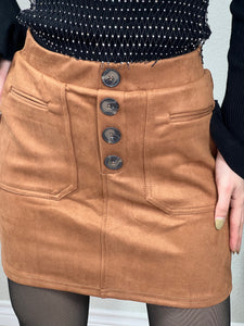 Button Down Mini Skirt