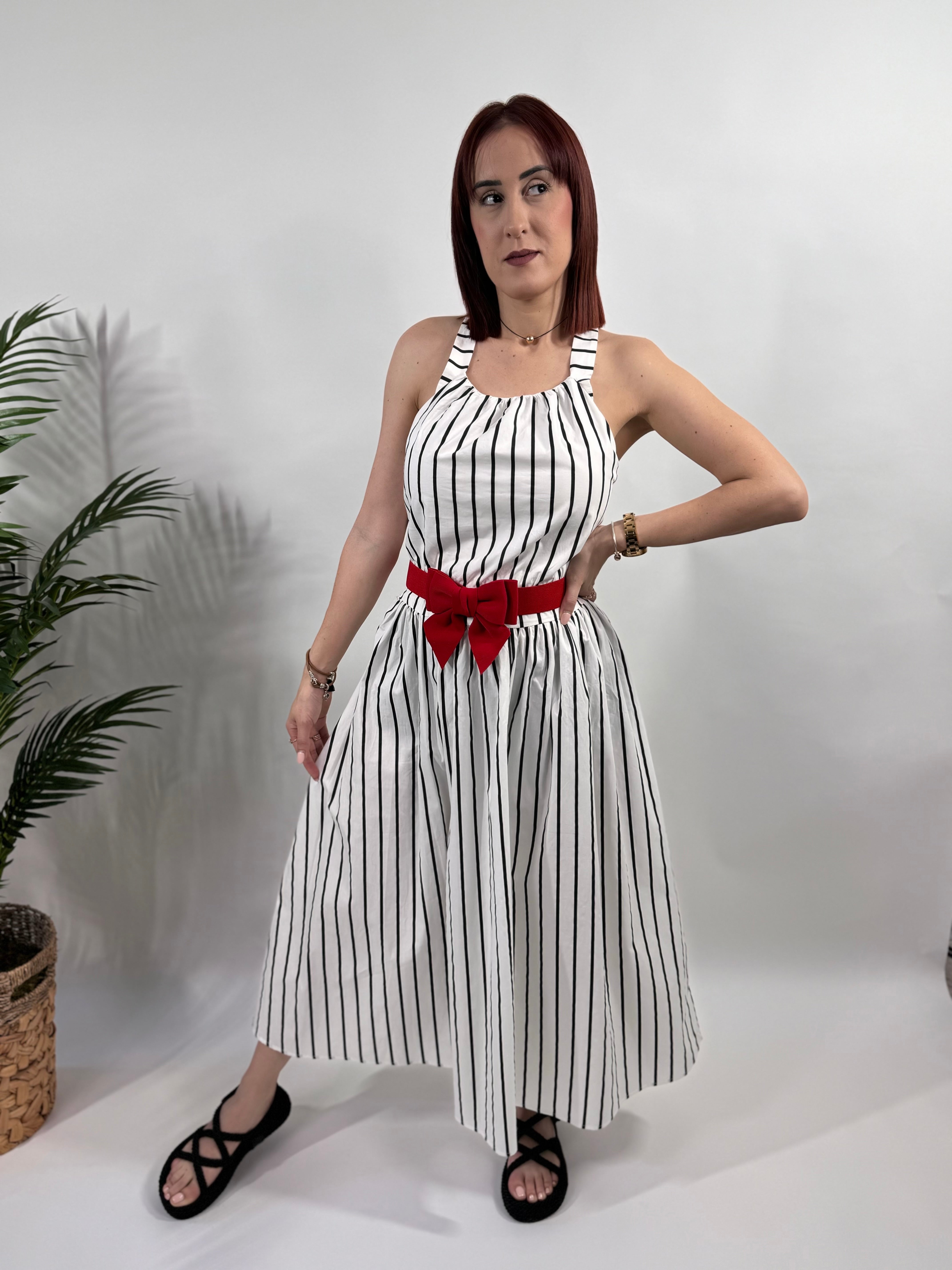 Cotton Stripe Dress