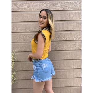 Graphic Yellow Top