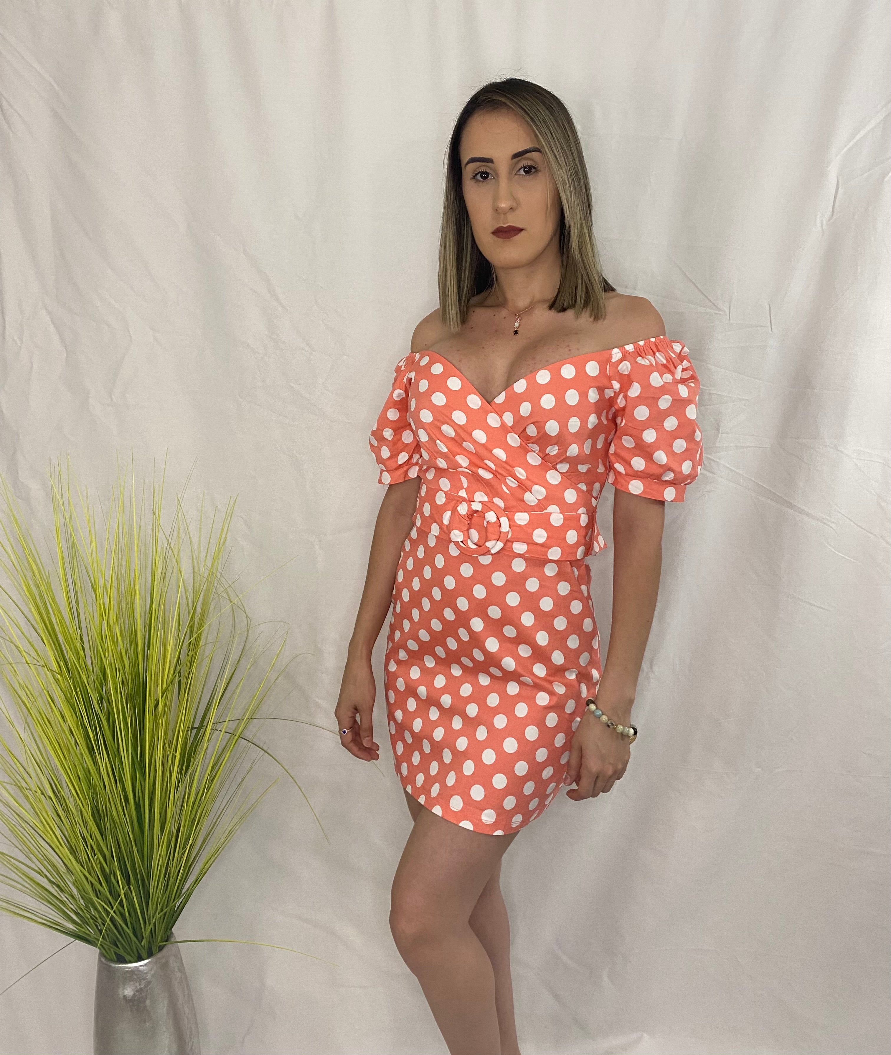 Polkadot Short Sleeve Dress