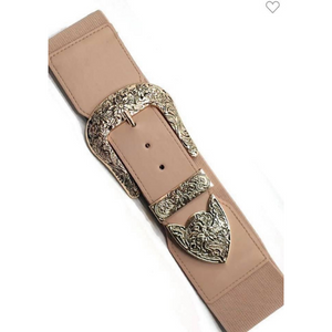 Enticque Western Buckle Elastic Belt