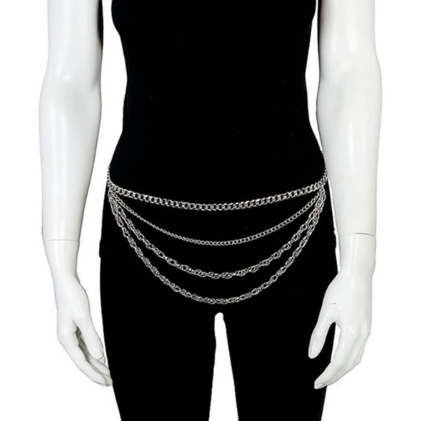 Drapped Fashion Chain Belt